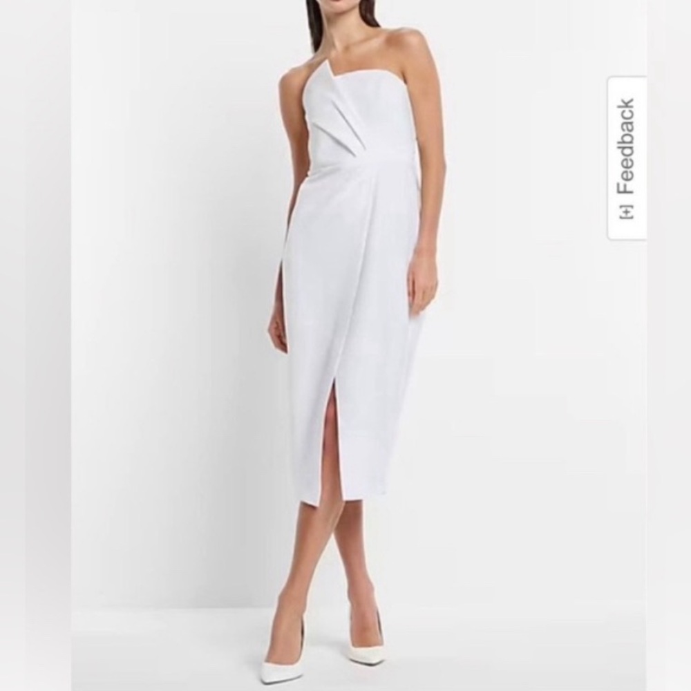 Bridal Statement Bow Midi Dress